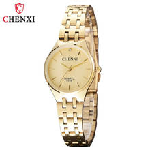 CHENXI-relojes de lujo de oro para Mujer, relojes de cuarzo de acero inoxidable para Mujer 2024 - compra barato