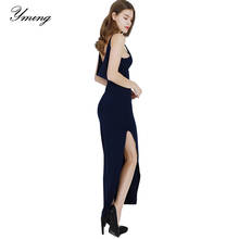 Yming-vestido longo de verão feminino, sexy, para praia e festas, estilo maxi, moda casual e slim 2024 - compre barato
