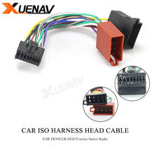 Xuenav 15-106 автомобильный ISO жгут головной кабель для-PIONEER DEH P-series стерео радио провод адаптер разъем кабеля 2024 - купить недорого