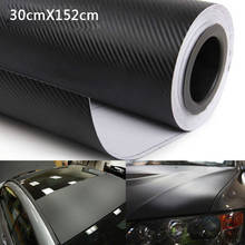 152*30cm Carbon Fiber Waterproof Vinyl 4D Car Wrap Sheet Roll Film Car Stickers Decals Motorcycle Car Styling accessories 2024 - buy cheap