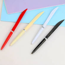 Special Offer Ballpoint Pen Broadsword Unboxing Knife Blue Ink Pen Plastic Student Stationery Office Advertising Promotion Gift 2024 - buy cheap