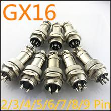 Gx16 2/3/4/5/6/7/6/7 pinos macho e fêmea, 10 conector, do painel, circular, tomada de aviação, 16mm 2024 - compre barato