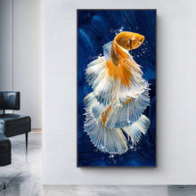 Koi Fish Feng Shui Carp Lotus Pond Pictures Oil on Canvas Painting Art Posters and Prints Wall Art Picture Home Decoration 2024 - buy cheap