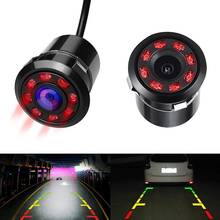 8 LED 170 Degree Round Back Up Cameras Car Rear View Camera Night Vision Reversing Auto Parking Waterproof Monitor Camera 2024 - buy cheap