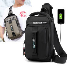 Fashion Men Nylon Backpack Rucksack for Charging USB Interface Male Crossbody Bag Shoulder Messenger Chest Bags Knapsack Daypack 2024 - buy cheap