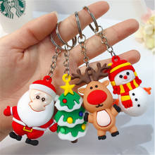 Santa Claus Keychain Merry Christmas Navidad Christmas Decoration Elk Snowman New Year Decoration 2021 Children Gift Xmas Noel 2024 - buy cheap