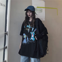 2022 New Summer Women's T-shirt Large Size Loose Top Female Fashion Cartoon Printing Short Sleeve Japanese Tide 2024 - buy cheap