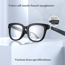 Обновленные умные очки Bluetooth 5,0, солнцезащитные очки с музыкой и голосовыми вызовами могут сочетаться с линзами по рецепту, совместимыми с IOS и Android 2024 - купить недорого