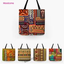 Традиционный этнический африканский дизайн, модная декоративная Сумка-тоут для покупок, экзотическая стильная водонепроницаемая сумка через плечо Hawi 2024 - купить недорого