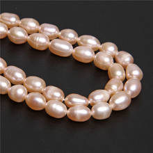 Natural gold champagne potato rice baroque pearl beads irregular Freshwater Oval Pearl loose Beads jewelry making bracelet gifts 2024 - buy cheap