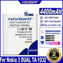 HSABAT HE330 4400mAh Battery for Nokia 3 DUAL TA-1032 HE 330 Batteries 2024 - buy cheap