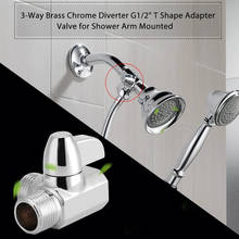 Chromed Brass 3-Way Shower Arm Diverter Valve G 1/2 inch for Handheld Showerhead Angle Valve Hose Bath Shower Arm Toilet 2024 - buy cheap