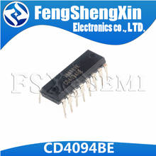 100 шт./лот CD4094BE DIP-16 CD4094 CMOS 8-Stage Shift-and-Store Nus Register IC 2024 - купить недорого