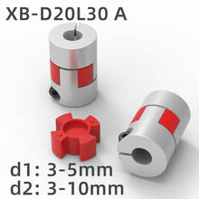 XB D20L30 A Two Jaws Coupler Aluminium Plum Flexible Shaft Coupling Motor Connector CNC Flexible Couplings 3/3.17/4/5/6/6.35/8mm 2024 - buy cheap