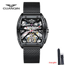 GUANQIN Watch Men Top Luxury Brand Automatic Luminous Sapphire Clock Skeleton Tourbillon Waterproof Mechanical men wristwatches 2024 - buy cheap