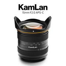 Kamlan 15mm F2.0 APS-C Wide-angle fixed focus Manual lens Mirrorless Camera lens for EOS-M NEX Fuji X M4/3 2024 - buy cheap