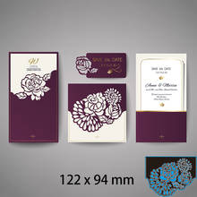 Flower Invitation New Cutting Dies Scrapbook Decoration Embossing Paper Craft Album Card Punch Knife Mold 2024 - buy cheap