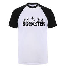 Camiseta para scooter dupla, camiseta de algodão de manga curta para homem de verão, camiseta legal para homens 2024 - compre barato