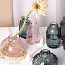 Стеклянная ваза для гостиной, сушеные цветы, ваза в скандинавском стиле, стеклянные аксессуары для украшения дома, цветочные вазы, скандина... 2024 - купить недорого