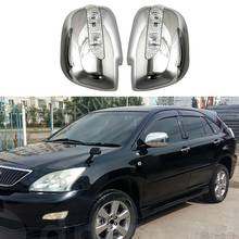 Car ABS Chrome Rearview Mirror Cover with LED Mirror Light for Lexus RX330 RX300 RX350 RX450H 2003-2008 2024 - buy cheap