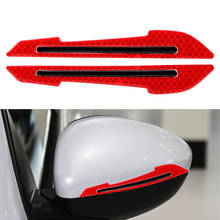 LEEPEE Car Reflector Sticker 2Pcs Safety-Warning Sign Decals Anti-collision Sticker RearView Mirror Sticker 2024 - buy cheap