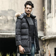 Parkas exquisitas para Hombre, abrigo de plumón de pato blanco con capucha, chaquetas negras WXF169, Invierno 2020 2024 - compra barato