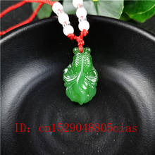 Colgante de ágata de Jade chino verde Natural para hombre y mujer, collar de amuleto tallado, joyería de moda, regalos 2024 - compra barato