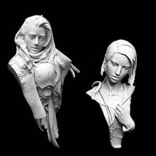 Figura de resina 1/12, busto feminino antigo, inclui 2 (sem base), conjunto para construção de figuras sem pintura 2024 - compre barato