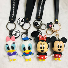 Disney Mickey Donald Duck Anime Action Figure Model PVC Collection Cartoon Figures Toys Keychain Unisex Gifts 2024 - buy cheap