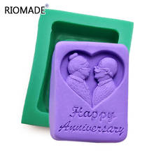 Happy Anniversary Soap Mold Silicone Handmade Molds For Soap Making Tools Jelly Dessert Chocolate Cake Decorating Mould 2024 - buy cheap