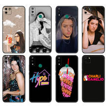 Preto tpu caso para huawei y9s y6s y8s y5p y7p y8p caso para huawei y5 lite prime 2018 y6 2019 capa charli damelio 2024 - compre barato