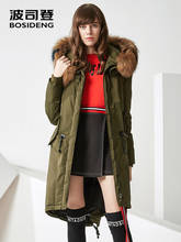 Bosideng Down Coat Long Women Real Fur Hooded Deep Winter Fashion Coat B70142150ML 2024 - buy cheap