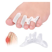 2Pcs Silicone Gel Toe Separators Foot Fingers Toe Spreader Thumb Valgus Protector Bunion Adjuster Pads Overlap Insoles 2024 - buy cheap
