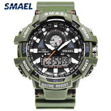 SMAEL-reloj deportivo militar para hombre, pulsera Digital multifunción informal, resistente al agua hasta 50M, 1557A 2024 - compra barato