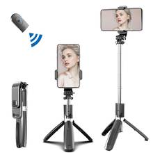 Bluetooth sem fio selfie vara telefone tripé telescópico monopé com controle remoto bluetooth para smartphone selfie vara para gopro 2024 - compre barato