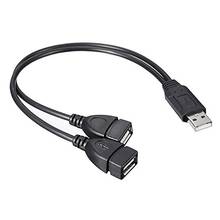 30cm USB 2.0 Male to Dual USB Female Splitter Cable 1 Data Transmission 1 Charging Power Cable Extension Cord USB Hub ALLOYSEED 2024 - buy cheap