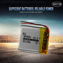 1pc 400mAh 3.7V 582728 Lithium Polymer Li-Po Rechargeable Battery For smartwatch GPS Bluetooth PDA notebook speaker Lipo cell 2024 - buy cheap