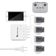 Cargador de batería para DJI Air 2 S/Mavic Air 2, modo de almacenamiento, 4 baterías, Control remoto, concentrador de carga con puerto USB 2024 - compra barato