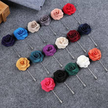 1 Piece Wedding Groom Groomsman Boutonniere Fabric Rose Men Flowers Wedding Supplies Prom Party Floral Man Cloth Accessories 2024 - buy cheap