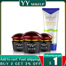 Shuqi-crema blanqueadora de belleza, 3 en 1, para depilación, pigmento de pecas, botella negra, cubierta roja 2024 - compra barato