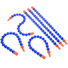 6pcs New 1/4 Plastic Round Nozzle Oil Coolant Pipes Blue Orange Water Flexible Oil Coolant Pipes Hoses 300mm For Lathe 2024 - buy cheap
