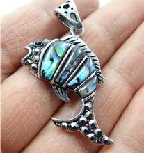 Natural Abalone Shell carved the of fish Quartz crystal Shell charm Pendants For Jewelry Making Necklace Accessories1PCS 2024 - buy cheap