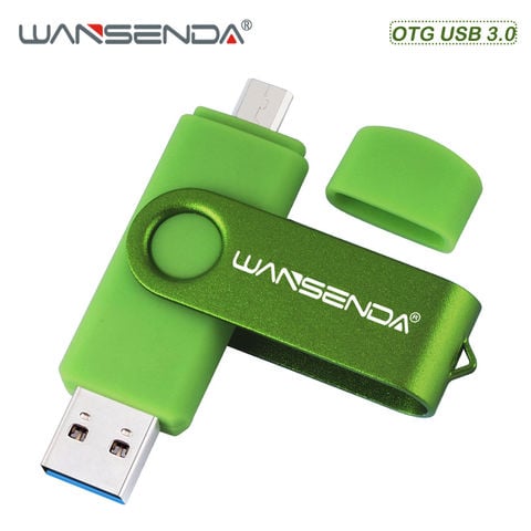New WANSENDA usb 3.0 USB Flash Drive Dual Drive OTG Pen Drive 256GB 128GB 64GB 32GB 16GB Pendrive for Smartphone/Tablet/PC 2022 - buy cheap