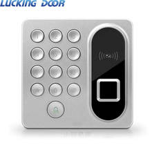 Биометрическое управление доступом по отпечаткам пальцев 125 кГц клавиатура кардридер дверной замок Система RFID 200 пользователей 2024 - купить недорого