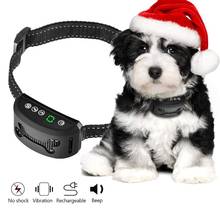 Anti Bark Collar Rechargeable Beep Vibration No Harm Electric Dog No Bark Training Collar For Small Medium Large Dogs 2024 - buy cheap