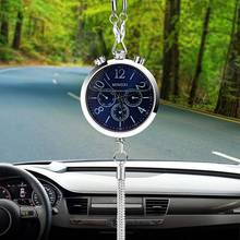 Car Perfume Filled Clock Pendant Interior Decor Rearview Mirror Hanging Ornament 2024 - buy cheap