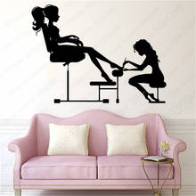 Beauty Salon Wall Stickers Vinyls Art Wall Decor For Nail Salon Decoration Removable Decal Murals Wallpaper LW575 2024 - buy cheap