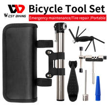 WEST BIKING Bicycle Repair Tool Kit Set Pump Chain Cutter Portable MTB Bike Storage Multifunctional Cycling Tire Repair Tool Bag 2024 - buy cheap