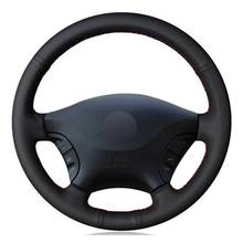 Car Steering Wheel Cover Soft Black Artificial Leather For Mercedes Benz W639 Viano Vito 2006-2015 Volkswagen Crafter 2006-2016 2024 - buy cheap