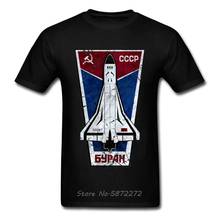 Camiseta con estampado de cohete espacial para hombre, camisa fresca de héroe astronauta, camisetas CCCP, ropa URSS C P para Rusia 2024 - compra barato